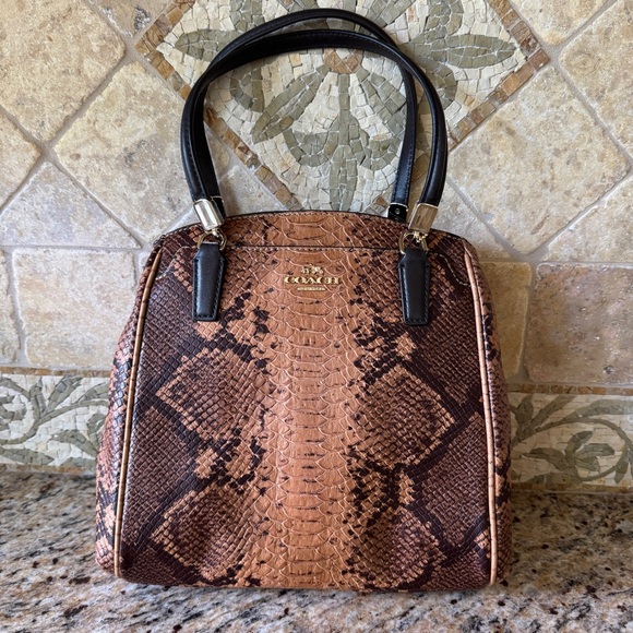 NWT COACH Minetta Leather Print‎ Crossbody Purse w/Gold Hardware - Picture 13 of 15